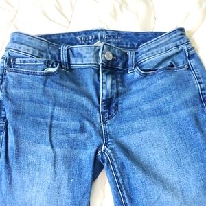 White House Black Market Women's Blue Skinny Jeans